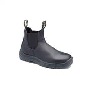179-110 Blundstone Steel Toe Slip-On Elastic Side Boots w/ Kick Guard, Black, A - Picture 1 of 1