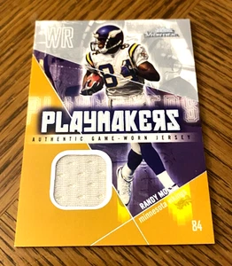 2004 Fleer Showcase Playmakers RANDY MOSS # /300 Jersey MINNESOTA VIKINGS - HOF - Picture 1 of 2