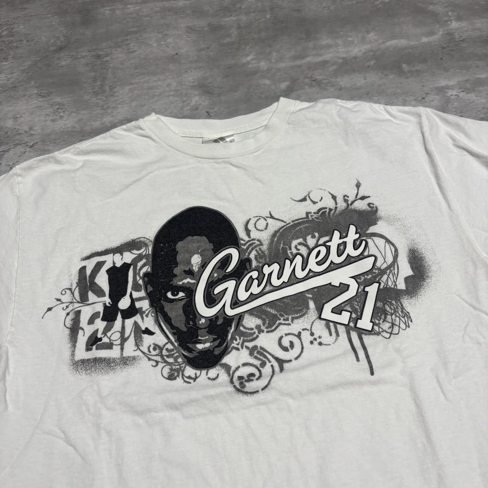 Camisa De Colección Kevin Garnett Minnesota Timberwolves Para Hombre Mediana Blanca Adidas * Foto 1 de 4