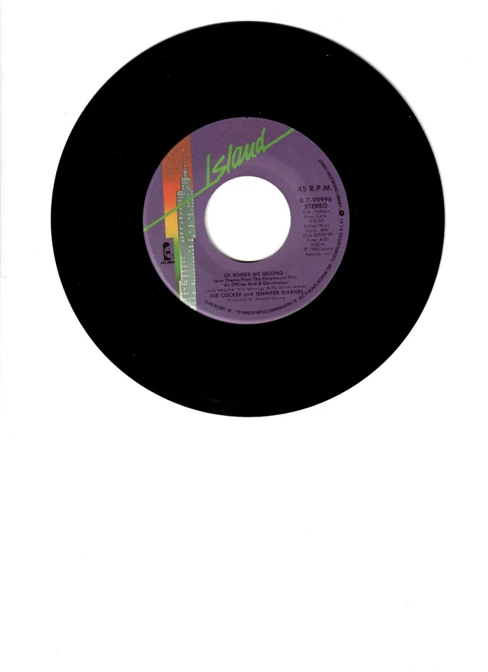1982    UP  WHERE  WE  BELONG  -  JOE  COCKER  AND  JENNIFER  WARNES - Image 1 of 1