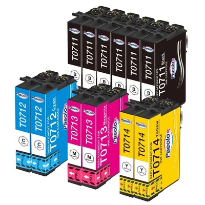 Cartucce T0715 Multipack Compatibile con Epson T0711 T0712 T0713 T0714 per Epson - Immagine 1 di 4