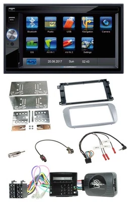 Blaupunkt 2DIN Bluetooth TMC USB Lenkrad SD Navigation für Ford Mondeo S-Max Pro - Bild 1 von 4