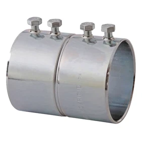 EATON Crouse-Hinds 469 4" Steel Set-Screw Coupling, for EMT IMC, RIGID Conduit - Picture 1 of 4