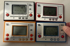 4 Nintendo Time Out Game Japan: Flagman, Toss Up, Exterminator, Fireman. Working