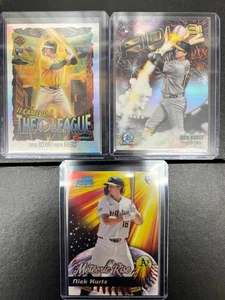 2025 Bowman Chrome Nick Kurtz 3 card lot Insert RC - A's - Picture 1 of 2