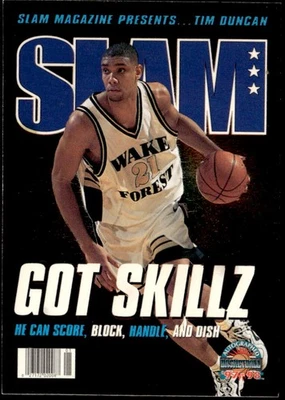 1997-98 Score Board Autographed #SD1 Tim Duncan Slam Dunk Tim Duncan E1 - Image 1 of 2