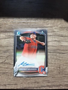 Autógrafos Bowman 2025 - Chrome Prospect Matt Wilkinson #CPA-MW (AU, RC) - Imagen 1 de 2
