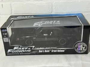 1:18 JADA Fast & Furious Dom's Buick Grand National Black Sealed RARE - Picture 1 of 14