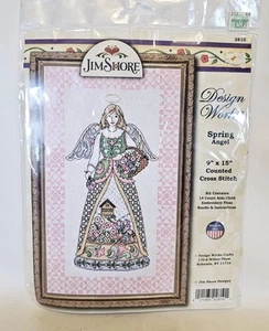 JIM SHORE Design Works punto de cruz PRIMAVERA ÁNGEL 9" X 15" nuevo en paquete - Imagen 1 de 4