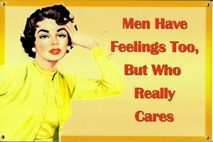 Metal Plate Retro Vintage Pin Up Men Have - 20 X 30 CM - Picture 1 of 1