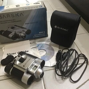 BARSKA 8X22 BINOCULAR & DIGITAL CAMARA IN ORIGINAL BOX Used - Picture 1 of 7