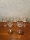 Set of 6 Crystal Cut Glass Wine Glasses Party Celebration Glass 14.5cm Goblet