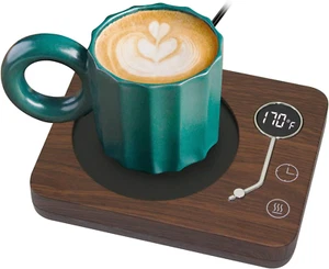 Coffee Mug Warmer, Mug Warmer for Desk 3 Temperature Control 130℉/150℉/170℉, Cu - Picture 1 of 12