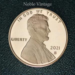 2021 S Proof Lincoln Shield Cent - aus einem Proof Set - Bild 1 von 2