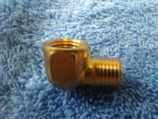 Brass Street Elbow 1/4" MPT X 1/4" FPT Yellow Brass 90° 90 Degree Elbow