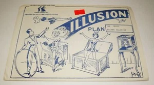 Vintage 50's Louis Tannen's Magic NYC Rare Sealed Illusion Plans - Cross Escape - Picture 1 of 2