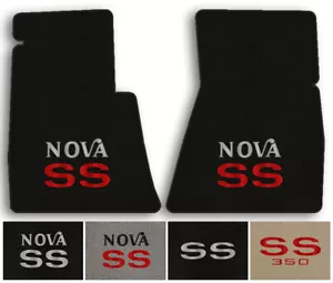 Lloyd 2pc Carpet Floor Mats for 1985-1988 Chevrolet Nova - Choose Logo & Color - Picture 1 of 17