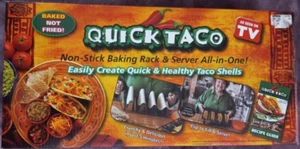Rápido Taco Como Se Ve En TV Antiadherente Estante para Hornear Tacos Carcasas Servidor Nuevo Caja Abierta - Imagen 1 de 4