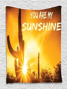 Desert Sunshine Cactus Tapestry Wall Hanging for Living Room Bedroom Dorm Decor - Picture 1 of 1