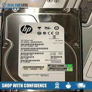 AW590A/602119-001-HP M6612 2TB 6G SAS 7.2K 3.5 HDD - Picture 1 of 2