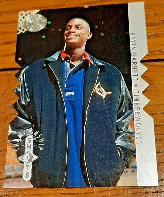 KEVIN GARNETT-1996 UPPER DECK SP DIE CUT CHAMPIONSHIP INSERT 🏀 BASKETBALL CARD - Image 1 of 4