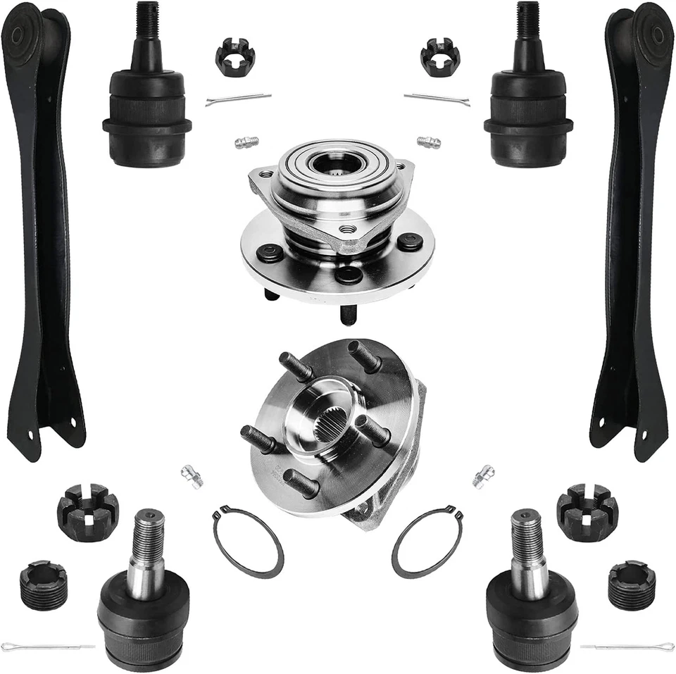 Front Wheel Hub Bearing Upper Control Arm Ball Joints for Jeep Cherokee Comanche - Image 1 of 1