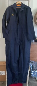 Vintage NOS EXpel Standards UAW Atlanta Mechanic Coveralls 46R Navy Blue NEW! - Picture 1 of 5
