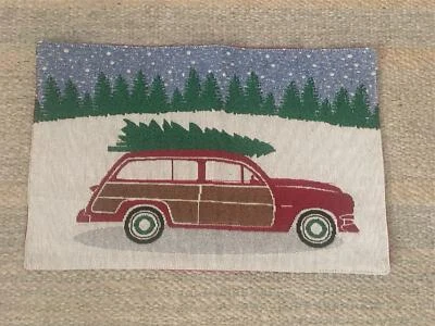 4 Christmas Place Mats 19" X12" Hloiday Home Decor - Image 1 of 4