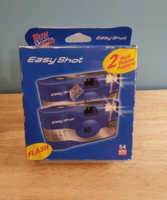 Fun Shooter Flash Easy Shot Disposable Camera 2 Pack Expired 12/2015 - Image 1 of 4