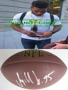 Mychal Kendricks Seattle Seahawks Eagles signed autographed NFL football proof - Picture 1 of 2