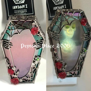 Bath & Body Works Halloween Skeleton Spooky Coffin Wallflower Light Up Plug In - Picture 1 of 7