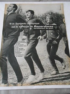 PUBLICITE 1964 Recordman survêtement de sport flambeau olympique - Bild 1 von 1