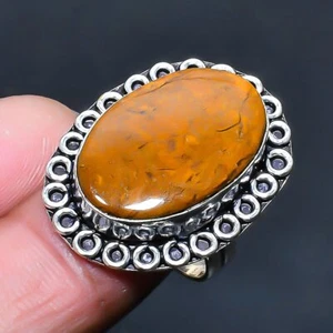 Mookaite Handmade Gemstone Jewelry Ring US Size 7 - Picture 1 of 1