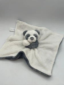 Carters Panda Bear Security Blanket Plush Lovey Gray Grey White Soft 2020 13" - Picture 1 of 7