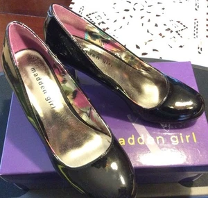 YOU CAN IT NOW) Madden Girl Bevin Womens Black Pumps Heels Shoes Used With Box - Picture 1 of 6