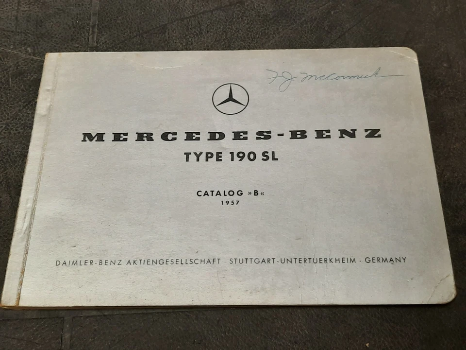 Mercedes-Benz Tipo 190SL Catálogo B 1959 Original  Foto 1 de 3