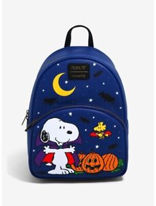 Loungefly Peanuts Snoopy & Woodstock Vampire Mini Backpack Presale