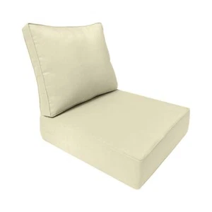 Pipe Trim Outdoor Deep Seat Cushion 26x30x6 Patio Furniture Seat Cushion AD005 - Picture 1 of 13