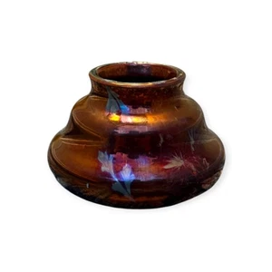Lustre-Glazed Ceramic With Floral Decoration - signed Delphin Massier Vallauris - Picture 1 of 5