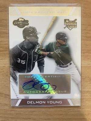 Delmon Young 2007 Topps Co-signers Autograph #96 RC Rays - Image 1 of 2