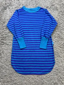 Vtg Carters Sweater Girl Small 4-5 Blue Striped 3/4 Dolman Sleeve Crewneck USA - Picture 1 of 10