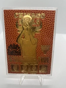 1998 Hoops Michael Jordan Chicago Bulls Starting Five 23kt Gold Foil #ed /19998 - Picture 1 of 2