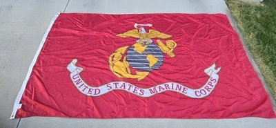 Металлические люверсы с флагом морской пехоты США Semper Fi 5x8 футов нейлон FMAA США - Изображение 1 из 4