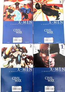CIVIL WAR. X-MEN. NUMBER'S 1-4. (4 ISSUE FULL SET HIGH GRADE 2006-2007 LOT). - Picture 1 of 21