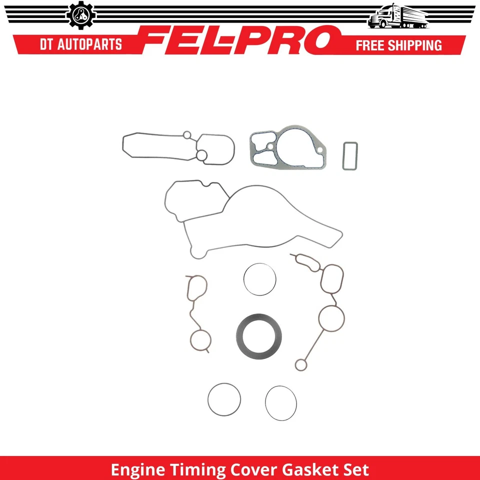 Juego de juntas de cubierta de distribución de motor Fel-Pro de 7,3 L para Ford Econoline Super Duty 1996-1999 Foto 1 de 1