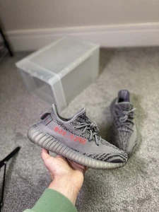 Adidas Yeezy Boost 350 V2 Beluga 2.0 grau orange Größe 6 AH2203 gepflegt - Bild 1 von 9