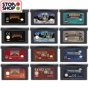 GBA Game Cartridge 32-Bit Advance Wars DOOM Breath of Fire for GBA/NDS UK POST - Picture 1 of 24