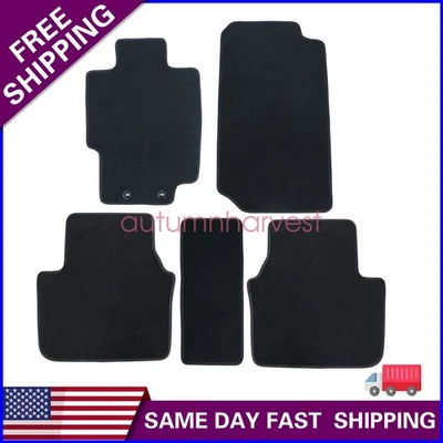 Juego completo de alfombrillas delanteras y traseras para ACURA TL 2004-2008 terciopelo negro Foto 1 de 4