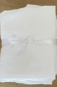 Pottery Barn Belgian Flax Linen Lined Curtains 2 Panels 50 x 108 WHITE - Picture 1 of 8