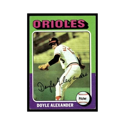 Doyle Alexander 1975 Topps #491 Baltimore Orioles Baseball Card EX - Image 1 of 3